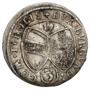 Austria, Ferdinand Karl, 3 Kreuzer 1662, Tyrol