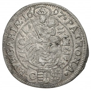 Hungary, Leopold I, 3 kreuzer 1697 CH