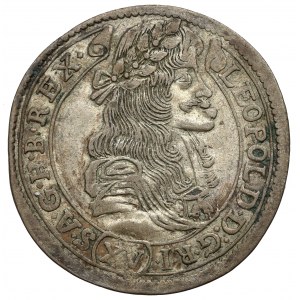 Hungary, Leopold I, 15 kreuzer 1681 KB