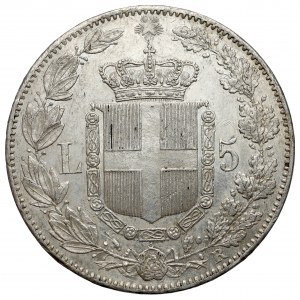 Italy, Umberto I, 5 Lire 1879