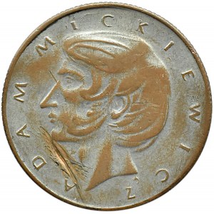 Polska, PRL, Adam Mickiewicz, 10 złotych 1975, falsyfikat z epoki