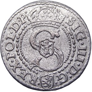 Zygmunt III Waza, szeląg 1592, Malbork. NIENOTOWANY, PIĘKNY