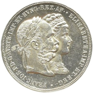 Austro-Węgry, Franciszek Józef I, 2 floreny 1879, Wiedeń, Srebrne Wesele