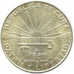 Kuba, Republika, 1 peso 1953, Jose Marti, Filadelfia, UNC