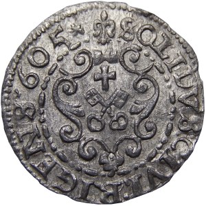 Zygmunt III Waza, szeląg, 1605, Ryga, OKOŁOMENNICZY