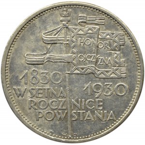 Polska, II RP, Sztandar 5 złotych 1930, Warszawa