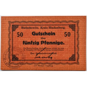 Bielschowitz/Bielszowice, 50 pfennigów 1917, UNC