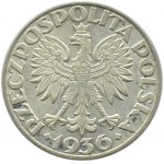 Polska, II RP, Żaglówka, 5 złotych 1936, Warszawa