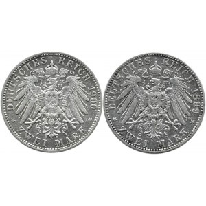 Niemcy, Prusy, Wilhelm II, lot 2 marki 1899-1900 A, Berlin