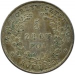 Powstanie Listopadowe, 5 złotych 1831 KG, Warszawa