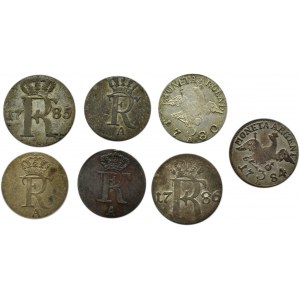 Niemcy, Prusy, Fryderyk, lot srebrnych monet 1771-86 A, Berlin