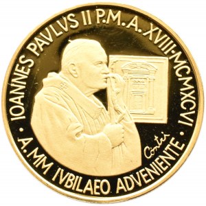Włochy, Jan Paweł II, 100000 lirów 1996, Bazylika św. Jana na Lateranie