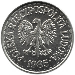 Polska, PRL, 1 złoty 1985, Warszawa, UNC