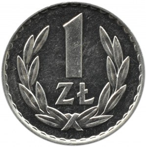 Polska, PRL, 1 złoty 1975 ze znakiem, Warszawa