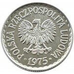 Polska, PRL, 1 złoty 1975 ze znakiem, Warszawa