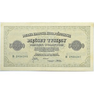 Polska, II RP, 500 000 marek 1923, seria B, Warszawa
