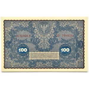 Polska, II RP, 100 marek 1919, IG seria R, UNC