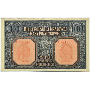 Polska, II RP, 100 marek 1916, Generał, seria A