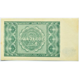 Polska, RP, 2 złote 1946, bez oznaczenia serii, UNC