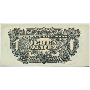 Polska Ludowa, seria lubelska, 1 złoty 1944, seria EC, UNC-