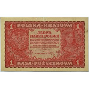 Polska, II RP, 1 marka 1919, I seria AB, Warszawa