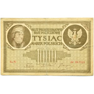 Polska, II RP, 1000 marek 1919, seria N, zwn. nr 3