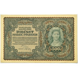 Polska, II RP, 500 marek 1919, I Serja BD