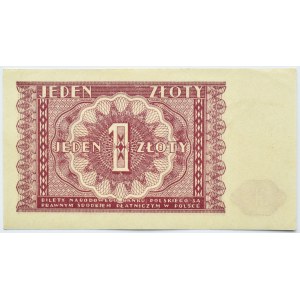 Polska, RP, 1 złotych 1946, bez oznaczenia serii, UNC