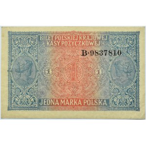 Polska, II RP, 1 marka 1916, Generał, seria B, UNC