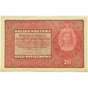 Polska, II RP, 20 marek 1919, II seria FC