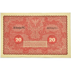 Polska, II RP, 20 marek 1919, II seria FC