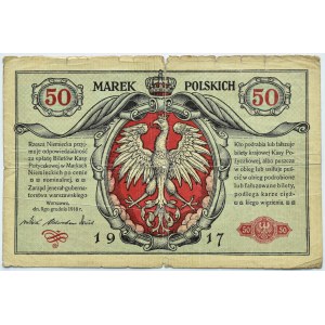 Polska, II RP, 50 marek 1916 jenerał, seria A