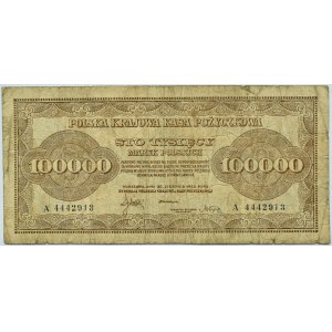 Polska, II RP, 100 000 marek 1923, seria A