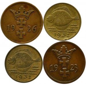 Wolne Miasto Gdańsk, lot monet - 2, 5 pfennig 1923-1932, Berlin