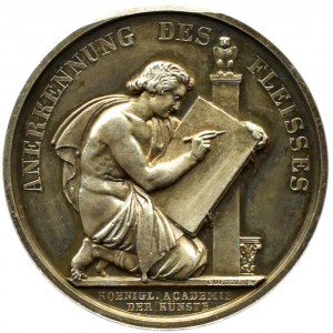 Niemcy, Prusy, Wilhelm I, medal Anerkennung des Fleisses, syg. F.Goetze, CUDNY!