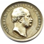 Niemcy, Prusy, Wilhelm I, medal Anerkennung des Fleisses, syg. F.Goetze, CUDNY!