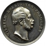 Niemcy, Prusy, Wilhelm I, medal Anerkennung des Fleisses, syg. F.Goetze, CUDNY!