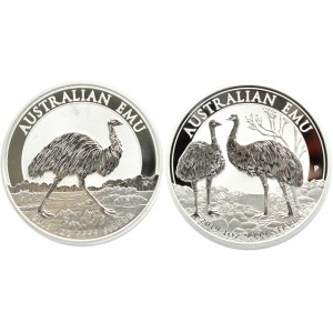 Australia, lot 1 dolar 2018-2019 P, Australijskie Emu, UNC