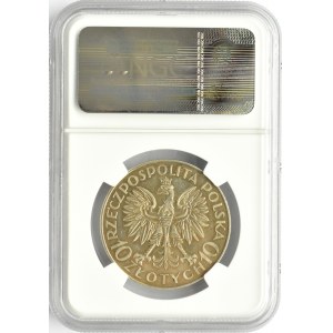 Polska, II RP, Jan III Sobieski, 10 złotych 1933, Warszawa, NGC AU50