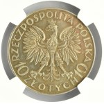 Polska, II RP, Jan III Sobieski, 10 złotych 1933, Warszawa, NGC AU50