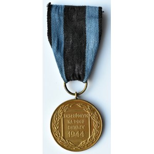 Polska, PRL, medal Zasłużony na Polu Chwały, wersja brązowa