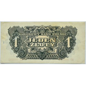 Polska Ludowa, seria lubelska, 1 złoty 1944, seria BY, UNC-