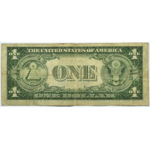 USA, 1 dolar 1935A, seria I, żółta pieczęć - rzadkie