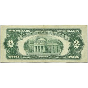 USA, 2 dolary 1953, seria A, z gwiazdką, czerwona pieczęć, rzadkie