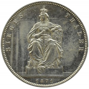 Niemcy, Prusy, Wilhelm I, talar 1871 A, Berlin