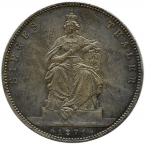 Niemcy, Prusy, Wilhelm I, talar 1871 A, Berlin