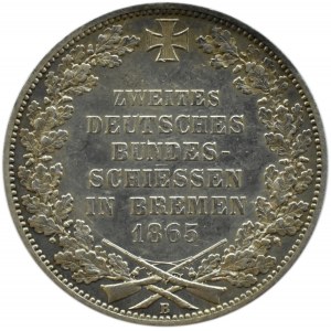 Niemcy, Brema, talar 1865 B, Zawody Strzeleckie w Bremie, Hannover