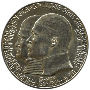 Niemcy, Hesja, 2 marki 1904, Berlin, 400-lecie urodzin ks. Filipa, UNC