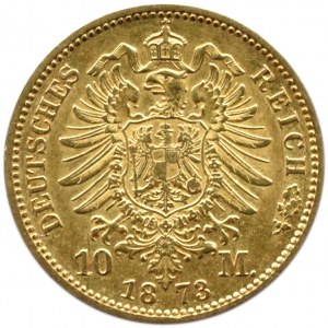 Niemcy, Prusy, Wilhelm I, 10 marek 1873 A, Berlin, bardzo ładne