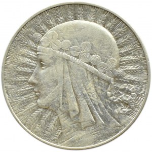 Polska, II RP, Kobieta, 5 złotych 1932 ze znakiem mennicy, Warszawa